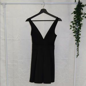 Black Plunge Dress